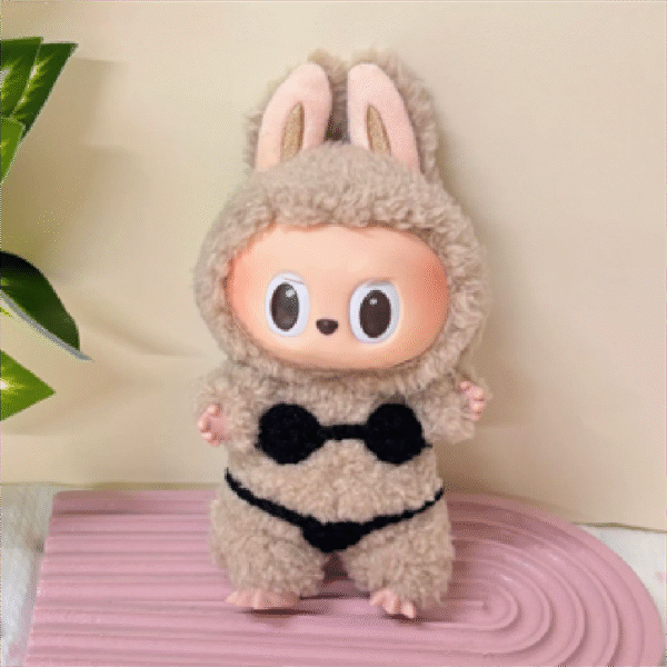 Black sexy bikini set (doll not included)