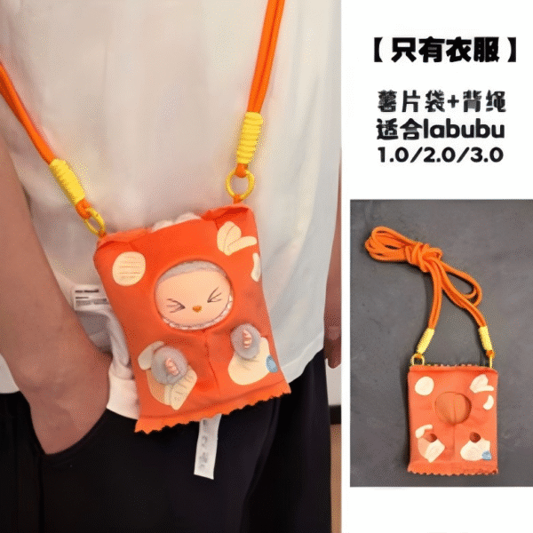 Shrimp Flavor Potato Chip Bag + Back Rope