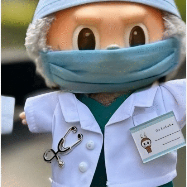 Five-Piece Doctor Suit (With Stethoscope Brooch + Doctor Card)